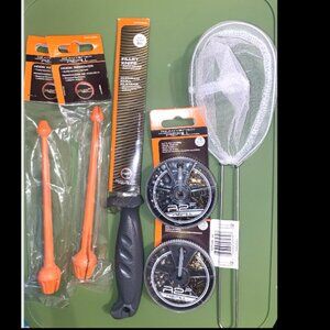 Ready2Fish Supplies Hook Remover Fillet Knife Hooks Sinkers Snap Swivels Net